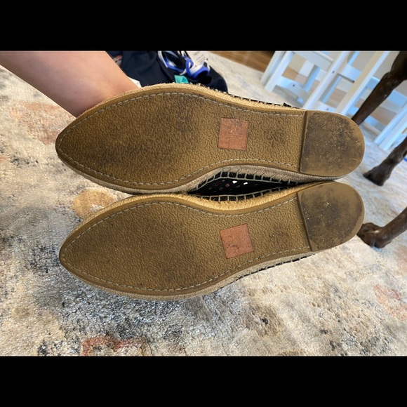 Frye Womens Lee A Line Black Perforated Slip On Espadrille Flats Size US 7.5 M - Picture 4 of 5